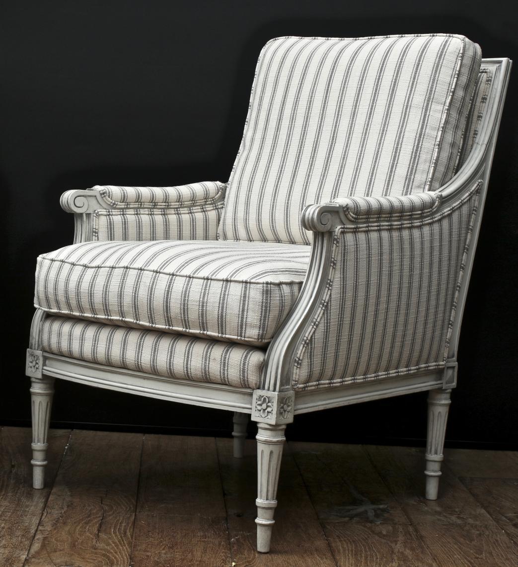 Louis XVI Striped Chairs